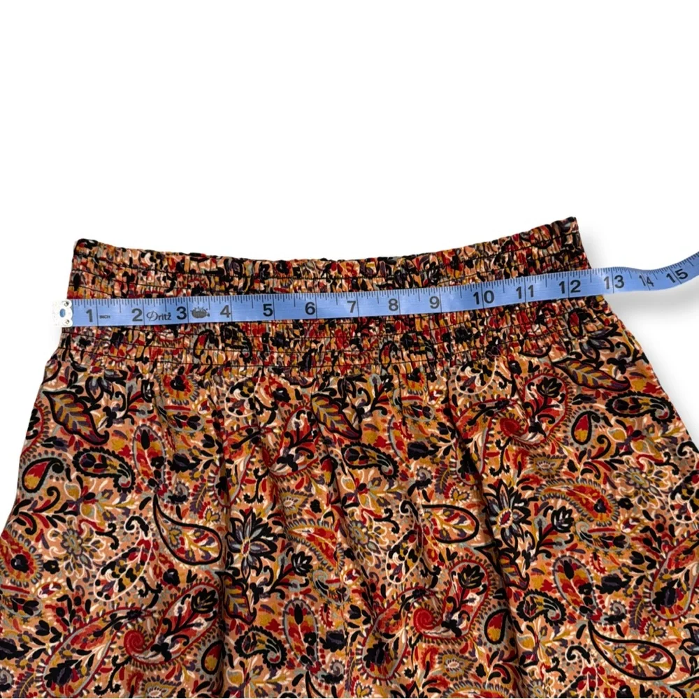 Evereve Paisley A-Line Skirt | Boho | Multicolor | Size SEvereve Paisley A-Line - Picture 3 of 6